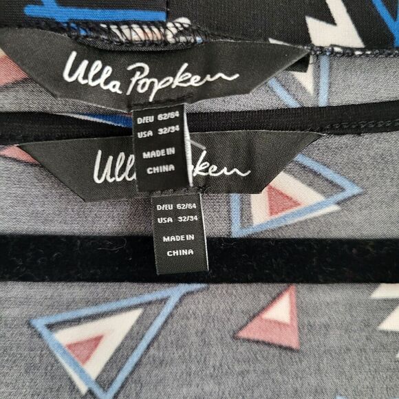 Ulla Popken 2-piece Dress & Cardigan 32/34 Black Stretch Dressy Party Slimming - Picture 9 of 12